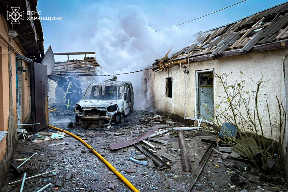 Фото наслідків ворожих атак на Харківщині