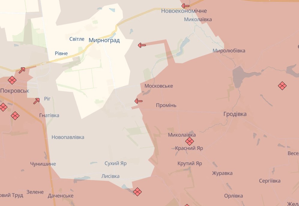 Обстановка на фронті 3 грудня: ворог окупував Козацьке, просунувся на Запоріжжі, у Покровську і Мирнограді, сталося 201 боєзіткнення