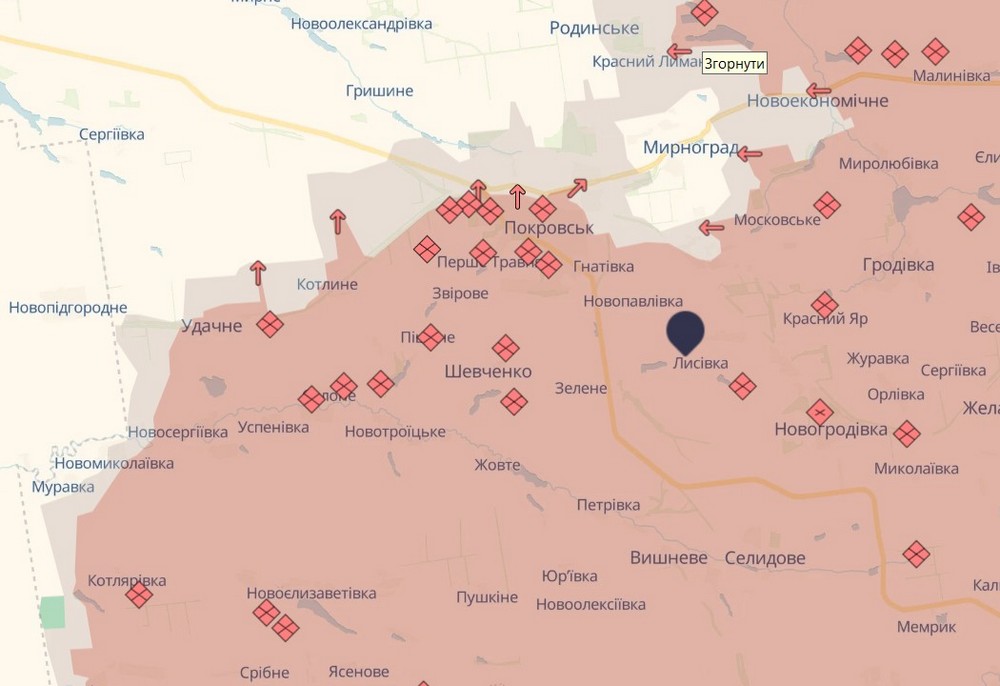 Обстановка на фронті 9 грудня: ворог окупував 5 сіл, просунувся в Мирнограді, Сіверську і біля Покровська, втратив 930 солдатів за добу