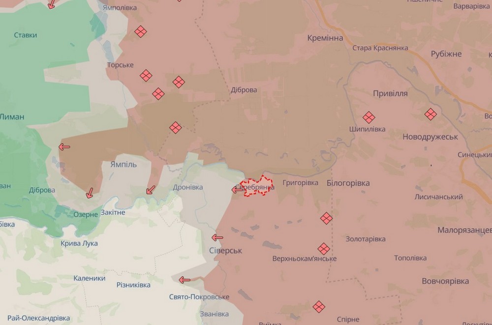 Обстановка на фронті 17 грудня: ворог окупував Серебрянку і просунувся ще на 4 ділянках, кількість боїв різко зросла