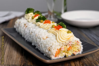 Рецепт дня: «Олів’є у вигляді рулету» – звична страва по-новому