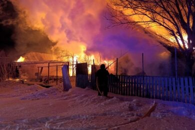 Нічна повітряна атака 31 січня: сталися пожежі, є руйнування – все, що відомо (фото, відео)