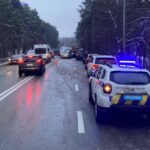 Масова ДТП у Києві за участю 13 авто стался вранці 7 січня