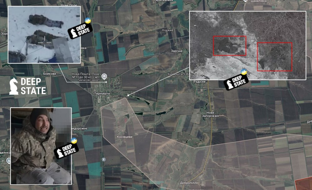 Обстановка на фронті 31 січня: ворог просунувся на Запоріжжі, триває пошук диверсантів, Куп’янськ-Вузловий під контролем України