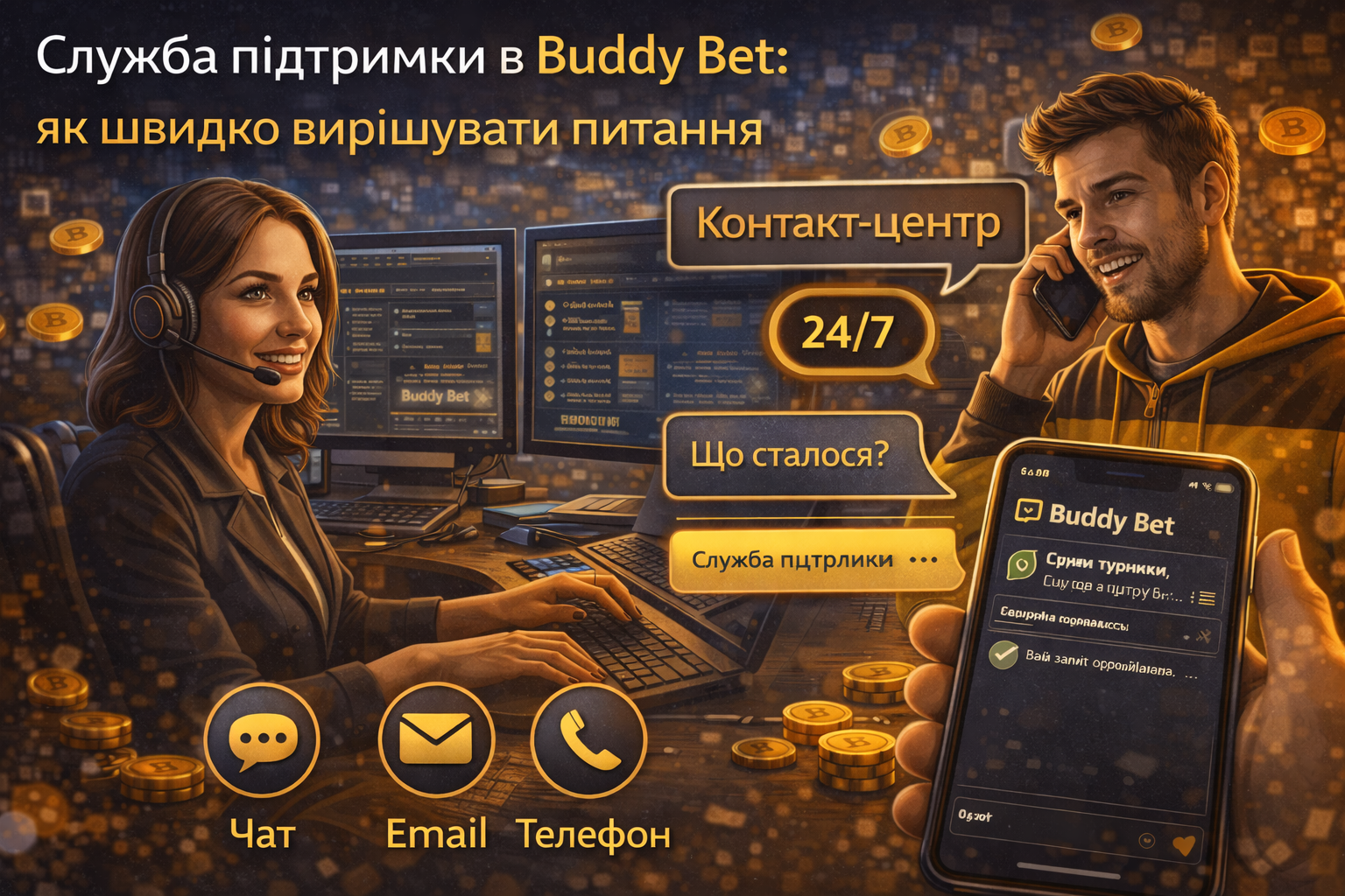 Служба підтримки в Buddy Bet: як швидко вирішувати питання 1 5