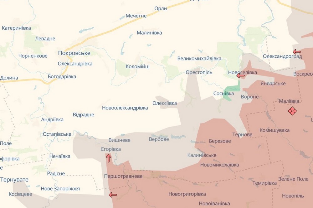 Обстановка на фронті 22 лютого: Сили оборони відкинули ворога на Дніпропетровщині, окупанти просунулися у Покровську, втратили 890 солдатів за добу
