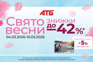 Весняні знижки в АТБ до 42%: «Свято весни» – сотні пропозицій