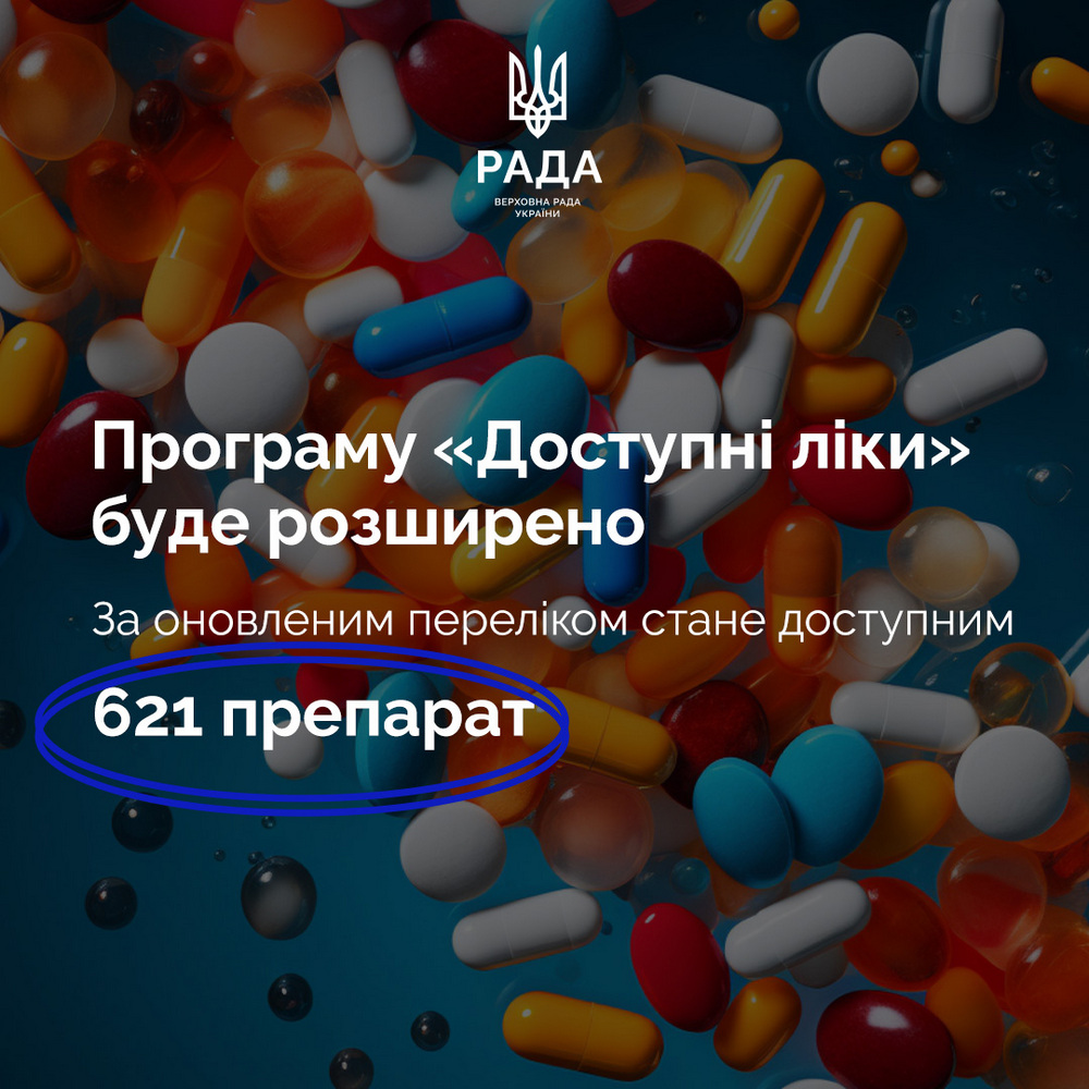 Програму «Доступні ліки» розширять: оновлений список преператів діятиме з 31 березня 