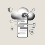 a modern editorial illustration representing cloud ba