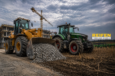 Виды шин для спецтехники: строительные и сельскохозяйственные решения