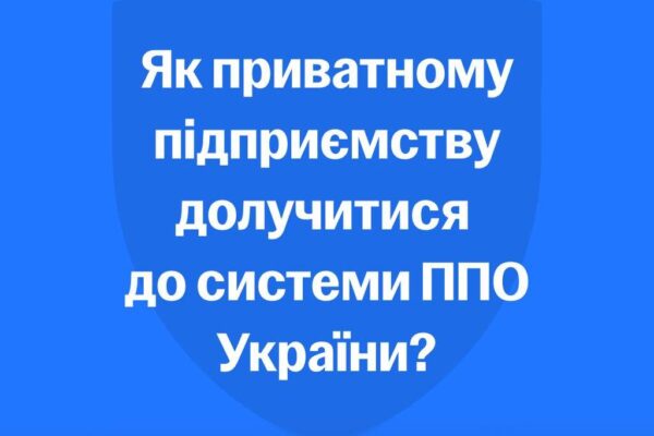 Приватна ППО в Україні: як долучитися підприємству, розповіла Юлія Свириденко