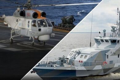 Уражено катер, вертоліт Ка-27, патрульний