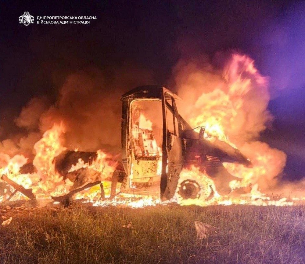 Фото наслідків атаки на Дніпропетровщину
