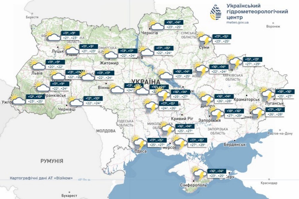 погода в Україін