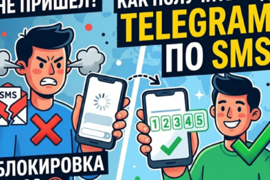 Как получить код Telegram по SMS