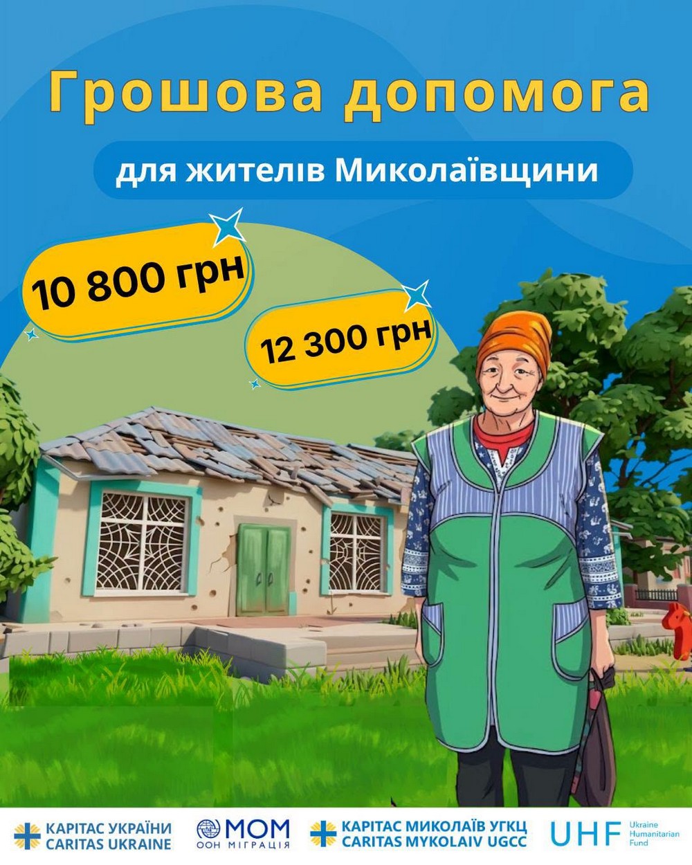 Нова грошова допомога від Карітас: хто, скільки і як може отримати на Миколаївщині
