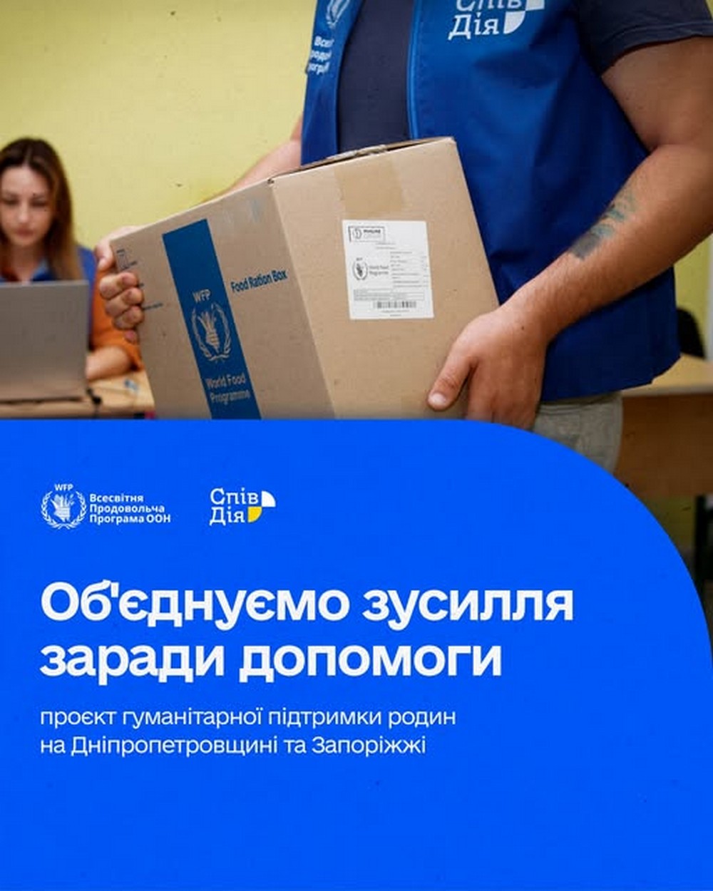 Стартує нова допомога для мешканців двох областей від СпівДія і World Food Programme 