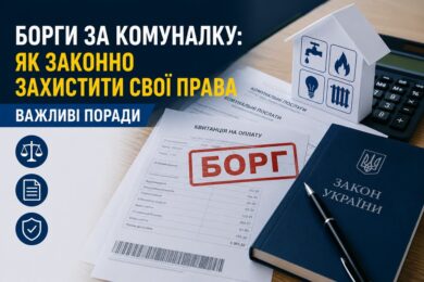 Борги за комуналку: як законно захистити свої права? Три головні інструменти, про які має знати кожний