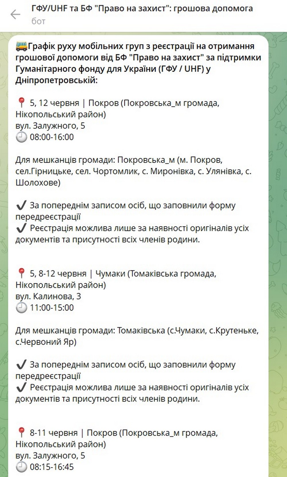 Грошова допомога у 5 областях: де реєстрація найближчим часом