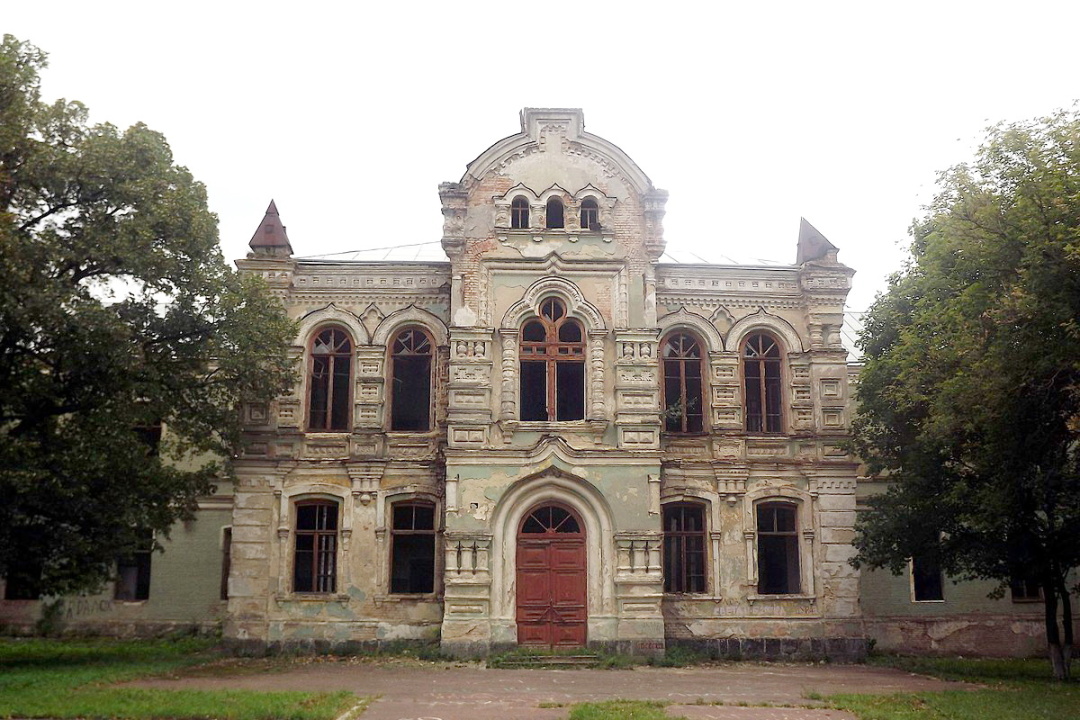 Златопільська чоловіча гімназія, північний фасад