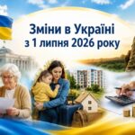 Пенсії, виплати ВПО, субсидії, зарплати військовим, бронювання, нові стандарти пального – головні зміни з 1 липня 2026 року