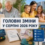 Пенсії, виплати, ВПО, банківські обмеження: головні зміни у серпні 2026 року2c60397660ca