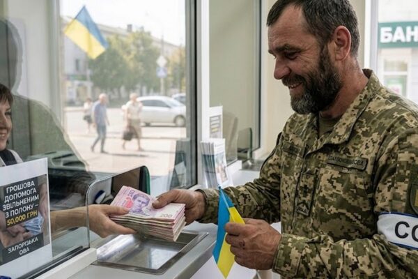 Грошова допомога звільненим з полону в одній з областей: як отримати 50 000 грн