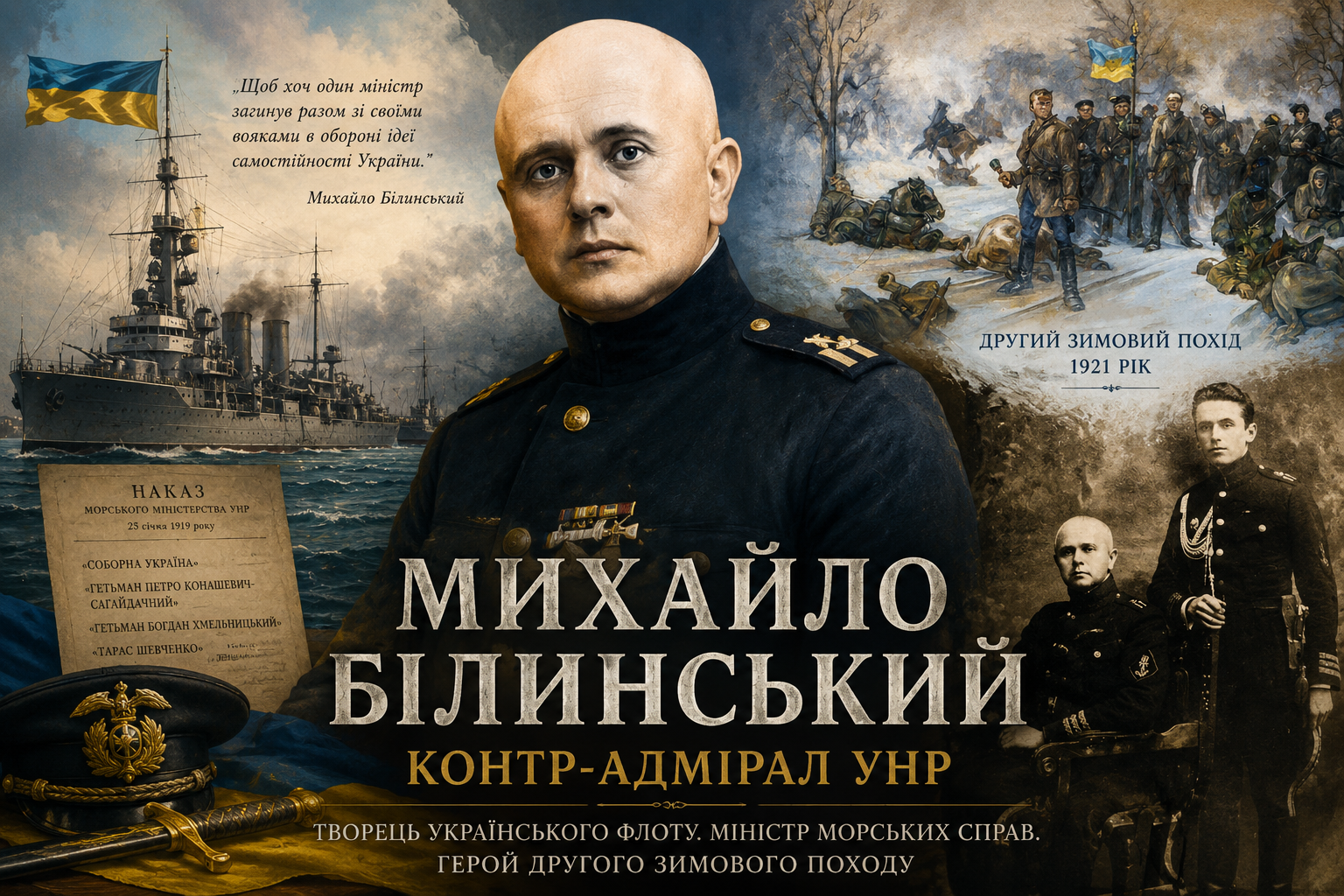 Постать дня: Михайло Білинський — міністр УНР, який загинув, щоб не здатися ворогу