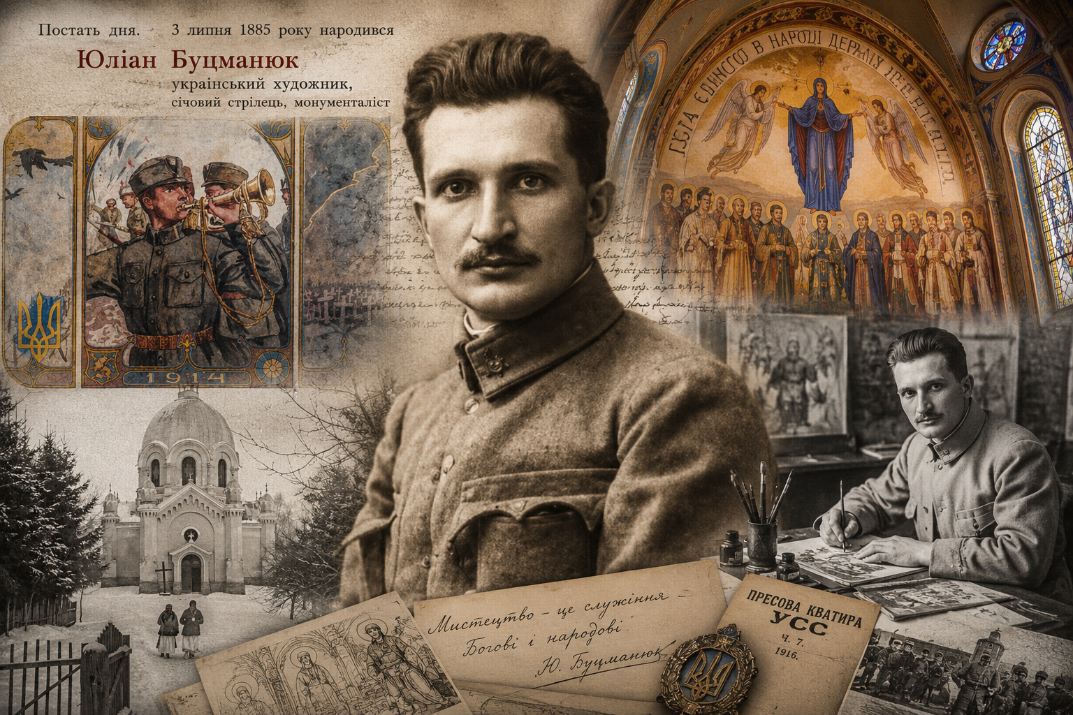 Постать дня. Юліан Буцманюк. Художник, якого Радянський Союз викреслив з історії, але не зміг стерти з українських храмів