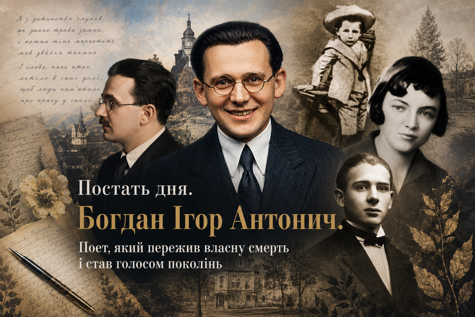 Постать дня. Богдан Ігор Антонич. Поет, який пережив власну смерть і став голосом поколінь 1 Постать дня. Богдан Ігор Антонич. Поет, який пережив власну смерть і став голосом поколінь
