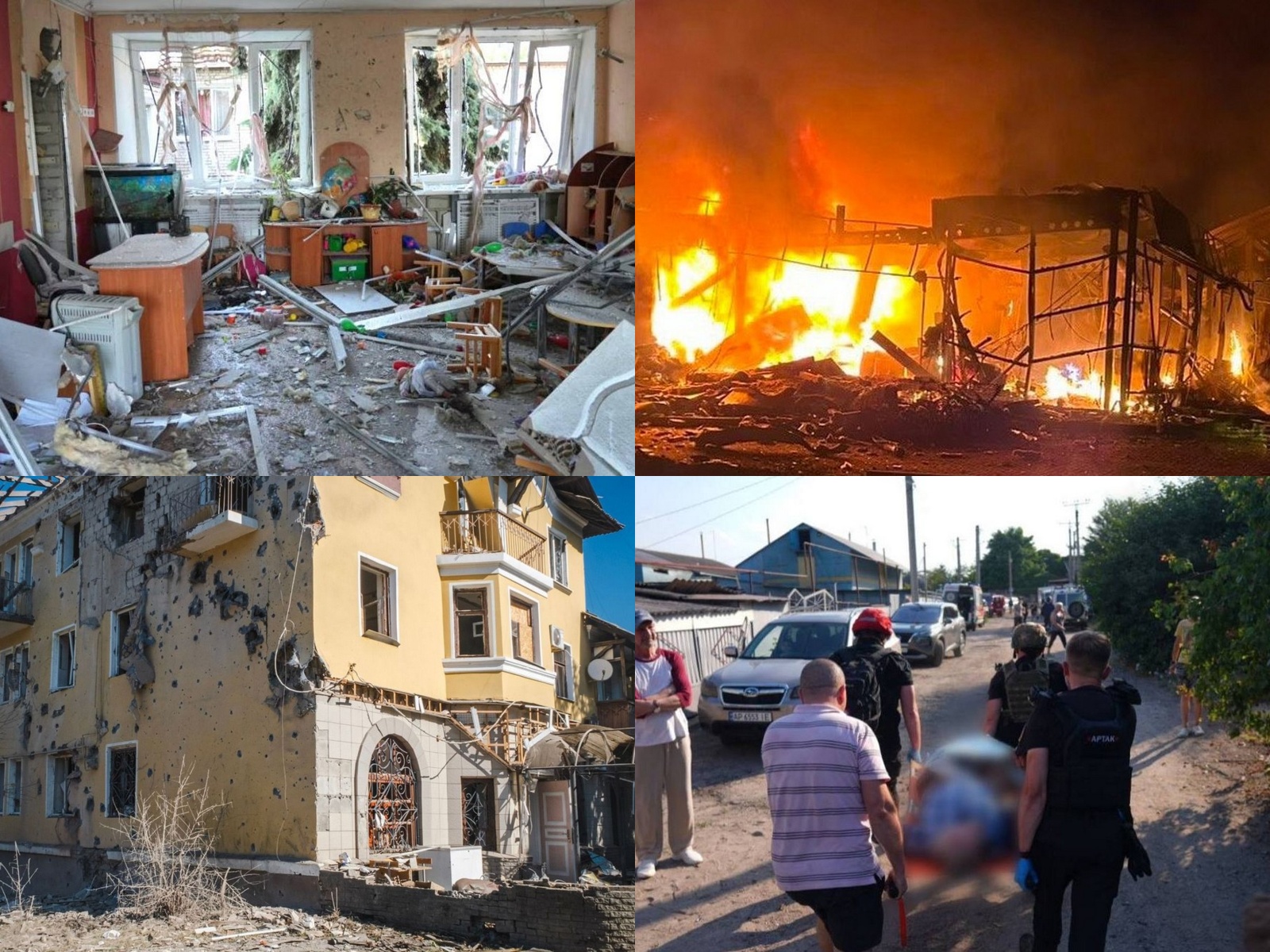 Вбиті і десятки поранених, бомби на дитсадок, удари по АЗС і супермаркету: масована нічна повітряна атака 1 липня – все, що відомо (фото, відео) 1 Вбиті і десятки поранених, бомби на дитсадок, удари по АЗС і супермаркету: масована нічна повітряна атака 1 липня – все, що відомо (фото, відео)