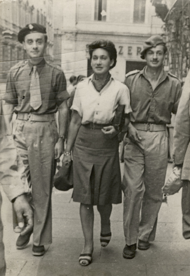 Єжи Ґєдройць, Зофія Герц i Генрик Ґєдройць. Рим, 22 червня 1945. Джерело: Літературний інститут
