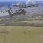 ВІДЕО МОМЕНТУ: FPV-дроном уражено гелікоптер Мі-28 у Білгородській області сьогодні