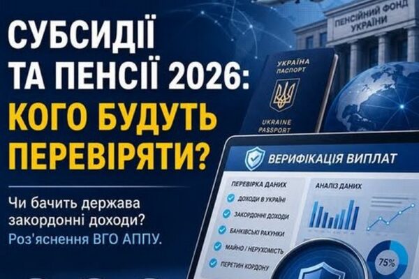 У кого і за що можуть відібрати пенсії і субсидії у 2026 році: роз'яснення ВГО АППУ
