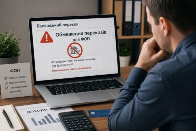 Обмеження банківських переказів для ФОП з 14 серпня: кого торкнеться, які ліміти, як підготуватися