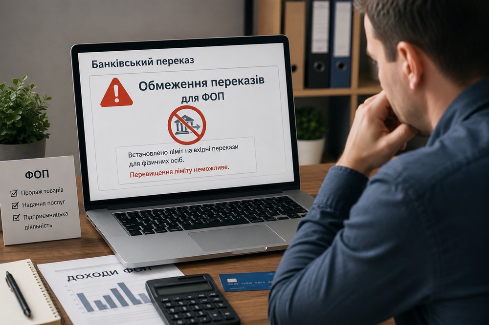Обмеження банківських переказів для ФОП з 14 серпня: кого торкнеться, які ліміти, як підготуватися