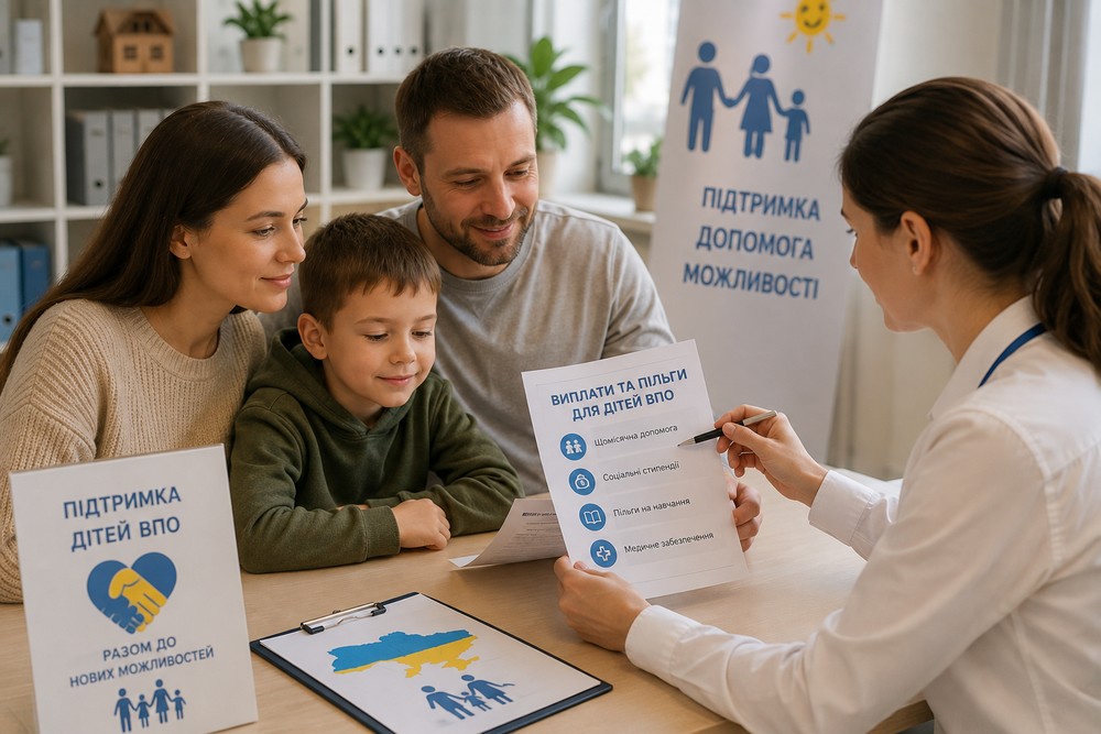 Послуги, виплати і пільги для дітей ВПО: повний перелік