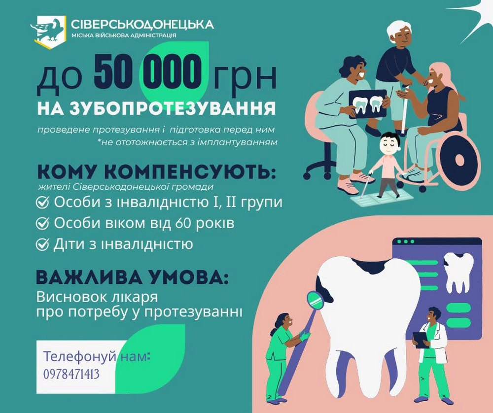 Грошова допомога до 50 000 грн на зубопротезування для мешканців однієї з громад – хто може отримати