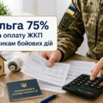 Пільга 75% на оплату ЖКП учасникам бойових дій: які послуги охоплює, хто ще може отримати та як оформити