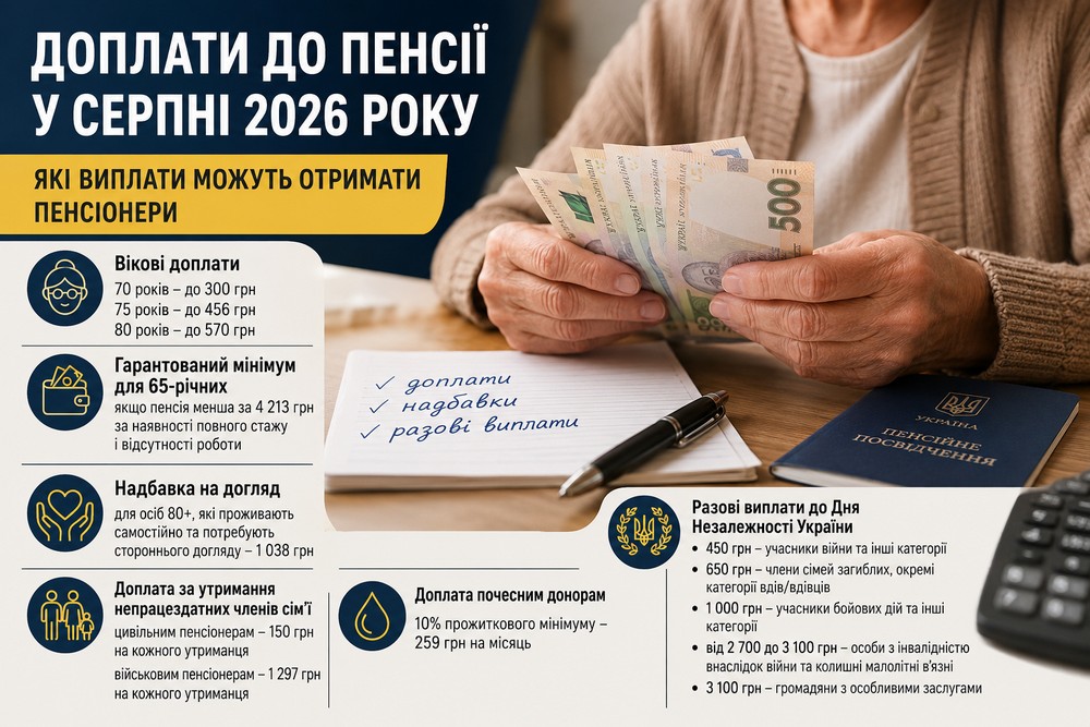  доплати до пенсії 