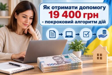 Ще раз про допомогу 19 400 грн: покроковий алгоритм дій, щоб отримати виплату