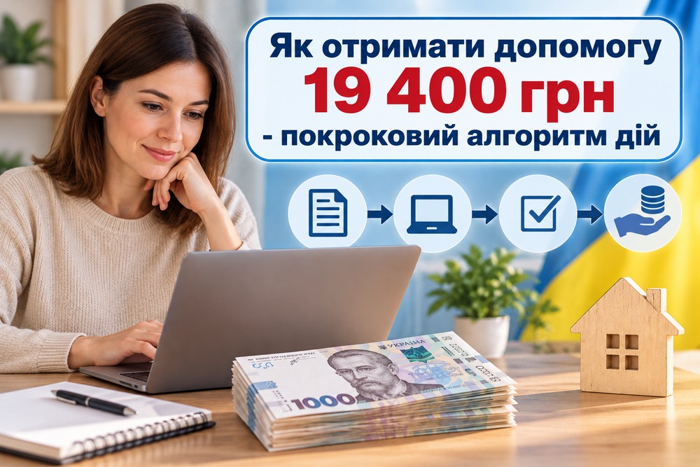 Ще раз про допомогу 19 400 грн: покроковий алгоритм дій, щоб отримати виплату