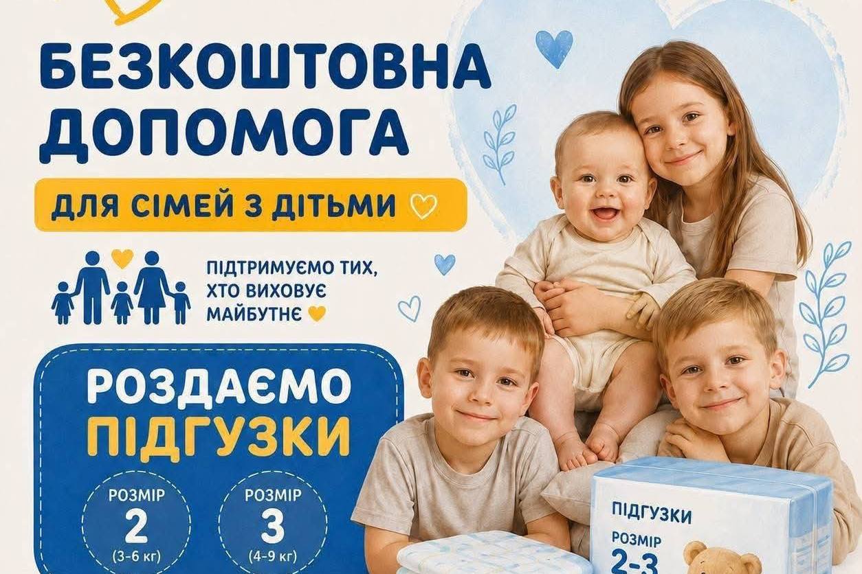 Допомога для сімей з дітьми: роздадуть підгузки