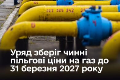 Пільгові ціни на газ збережено до 31 березня, але Уряд працює над запровадженням справедливого тарифоутворення – заява прем’єр-міністра