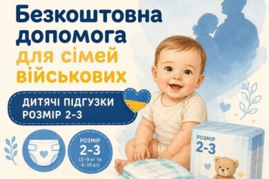 Допомога для сімей військових у Хмельницькому: сьогодні видаватимуть дитячі підгузки