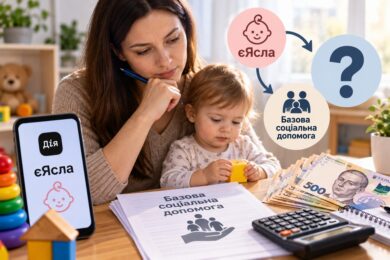 Чи враховується допомога єЯсла під час розрахунку базової соціальної допомоги – відповідь ПФУ