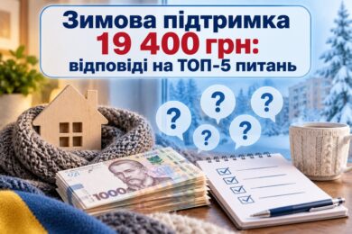 Зимова підтримка 19 400 грн: відповіді на ТОП-5 питань про допомогу і важлива проблема