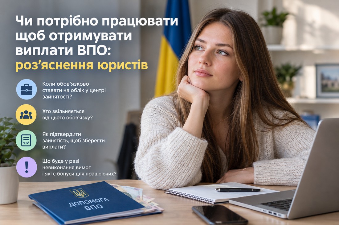 Чи потрібно працювати щоб отримувати виплати ВПО: роз'яснення юристів