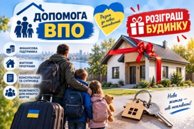 Анонсовано нову реєстрацію на допомогу ВПО і розіграш будинку