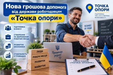 Нова грошова допомога від держави «Точка опори»: роботодавці можуть отримати по 17 300 грн на кожного працівника